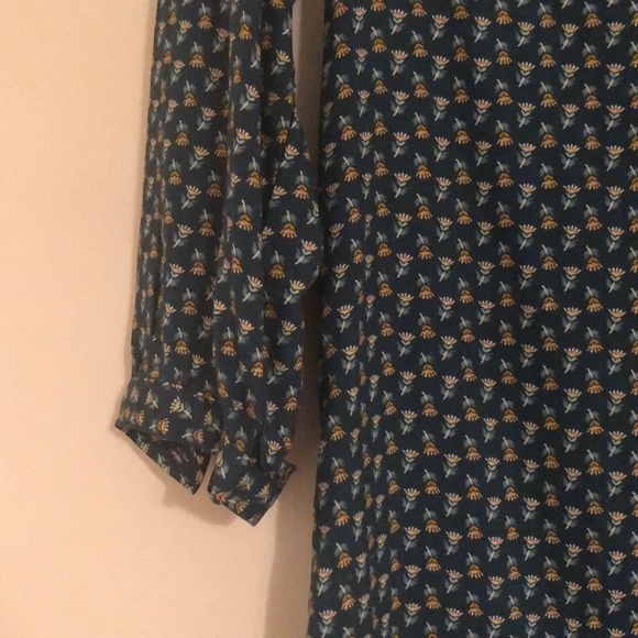 Old Navy teal printed shift dress - Picture 3 of 5